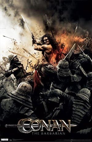 (22x34) Conan The Barbarian Jason Momoa Movie Sword Poster