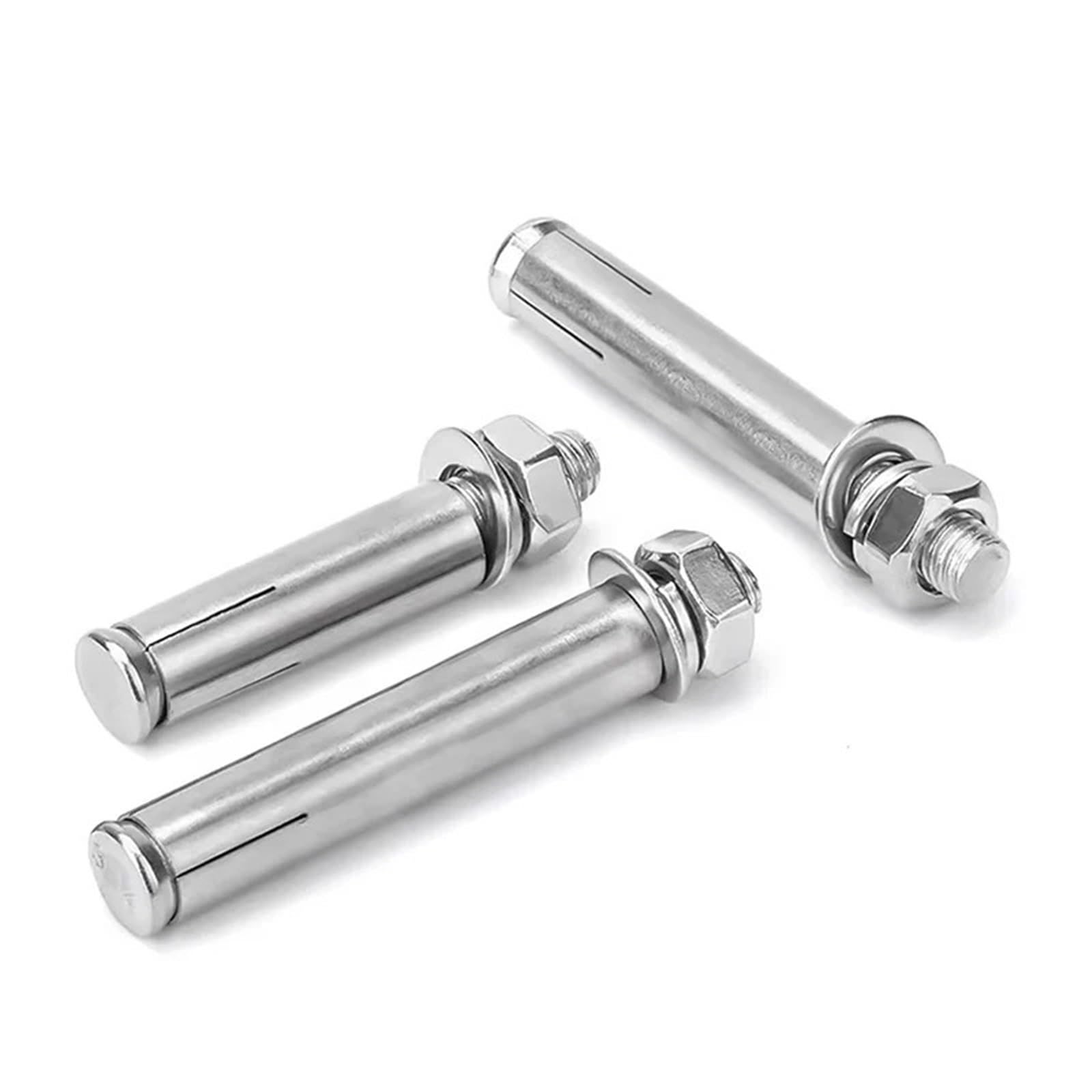 Anclaje Pared Tornillo de perno expansión acero inoxidable 304 | M6 M8 M10 M12 M14 M16 M18 M20 Longitud 50 mm-300 mm Tubo Pernos de anclaje de hormigón(110mm,M18(5pcs))