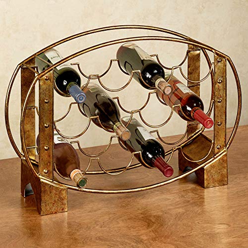 Touch of Class Ryana Wine Rack Dark Gold