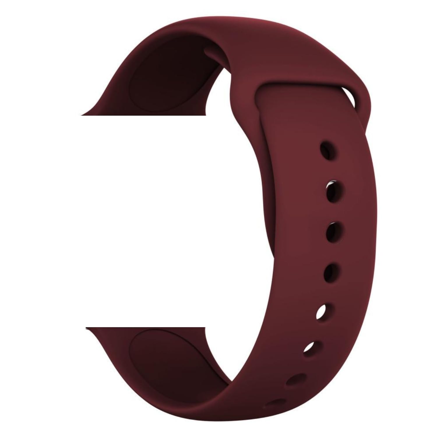OBOE 45mm Silicone Strap 'COMPATIBLE WITH' Apple Watch Series 11/10/9/8/7/6/5/4/3/2/1/SE 42/44/45mm (Wine Red) [WATCH NOT INCLUDED]-picture-33