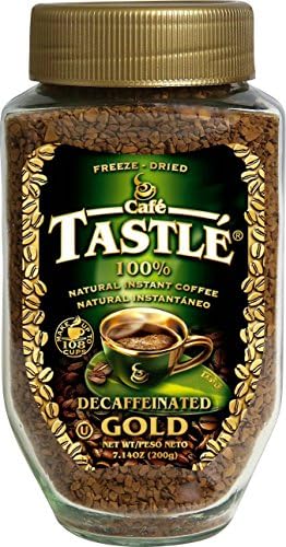 Cafe Tastle Decaffeinated Freeze Dried Instant Coffee, 7.14 Ounce