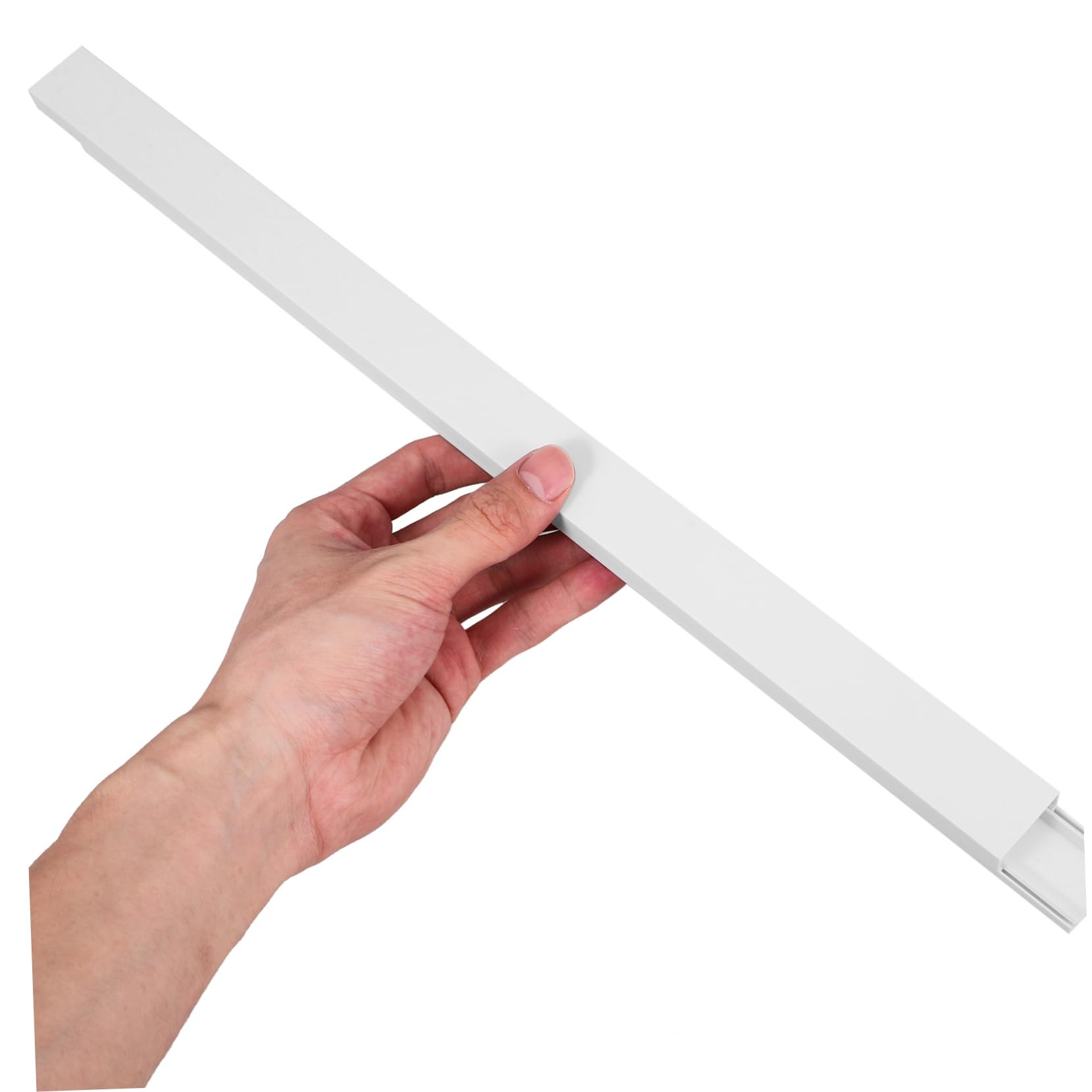 Angoily Striscia Protettiva Per Cavi Da Parete 73 Pezzi Bianca 3x1 5 Cm Per Ufficio E Casa