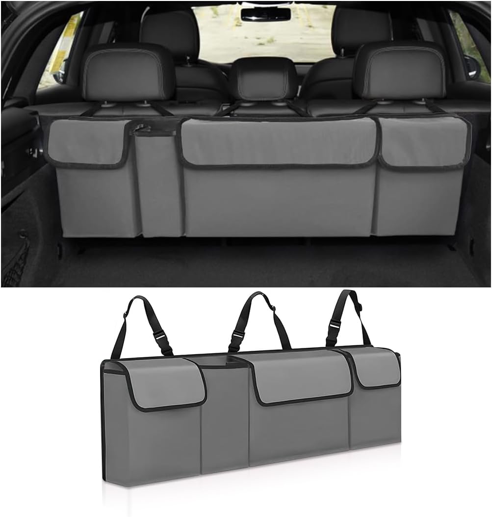 KHGUZ Car Trunk Organizer, Collapsible Large Capacity Auto Backseat Hanging Storage