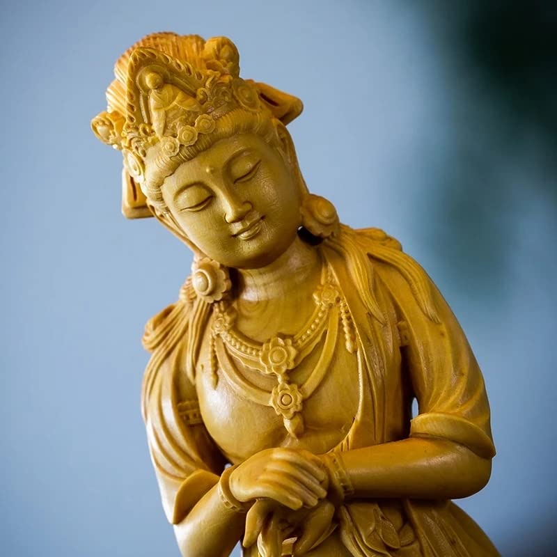 木彫り観音菩薩 観音像 観音様 仏像 木彫り 切金 仏教工芸品