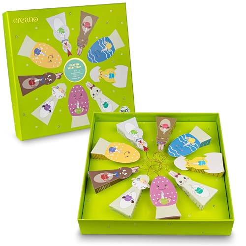 Creano Set Regalo Tisane Biologiche “Simpatiche Figure Pasquali” – 9 Bustine di Tè Piramidali in 9 Gusti Diversi (22,5g) – NUOVO 2025*