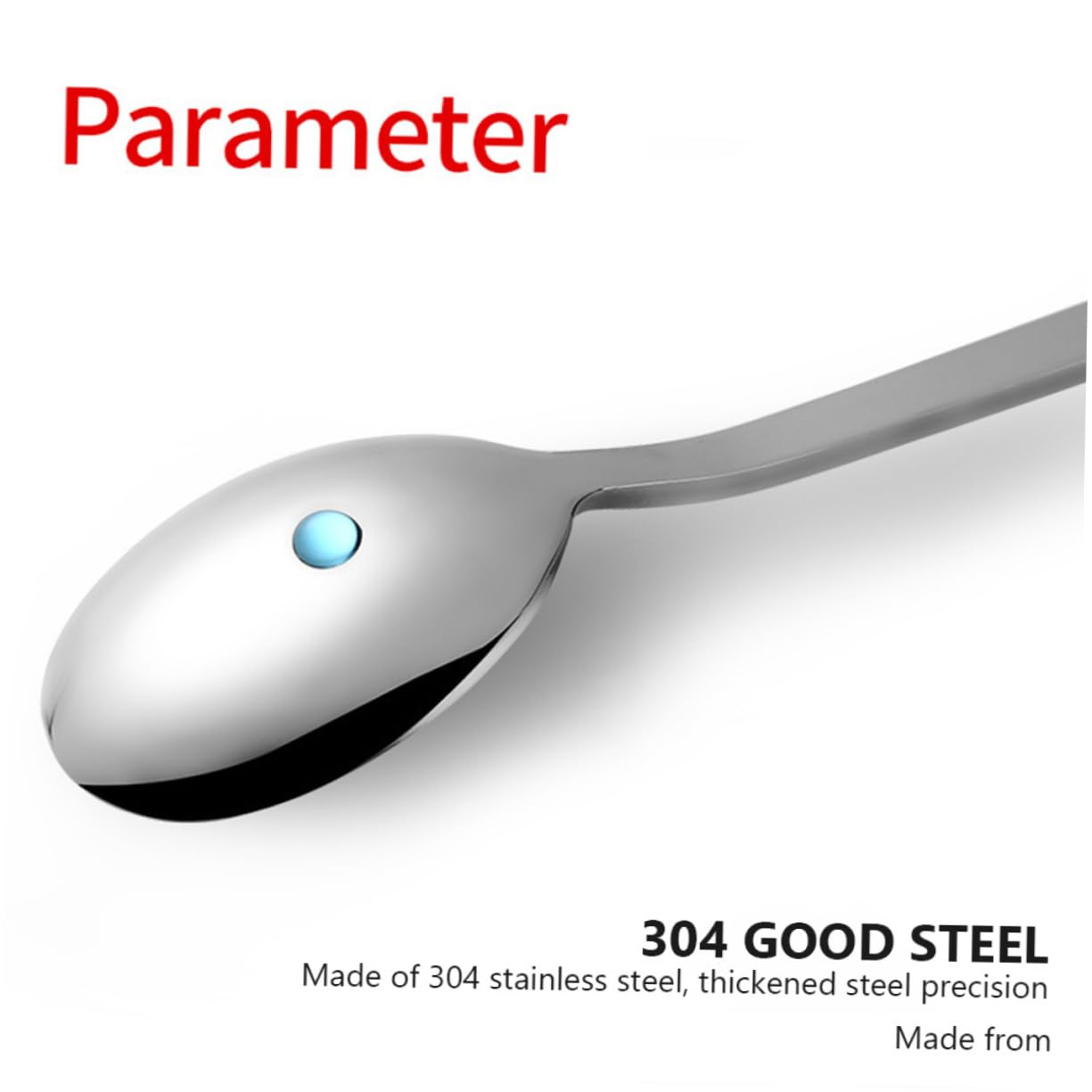 PRETYZOOM 4 Pcs Stainless Steel Spoon Durable Spoon Metal Spoons Food Spoon Stainless Steel Simple Spoon Stainless Steel Whisk Stirrers for Mixed Drinks Kitchen Supplies Household Rice Spoon