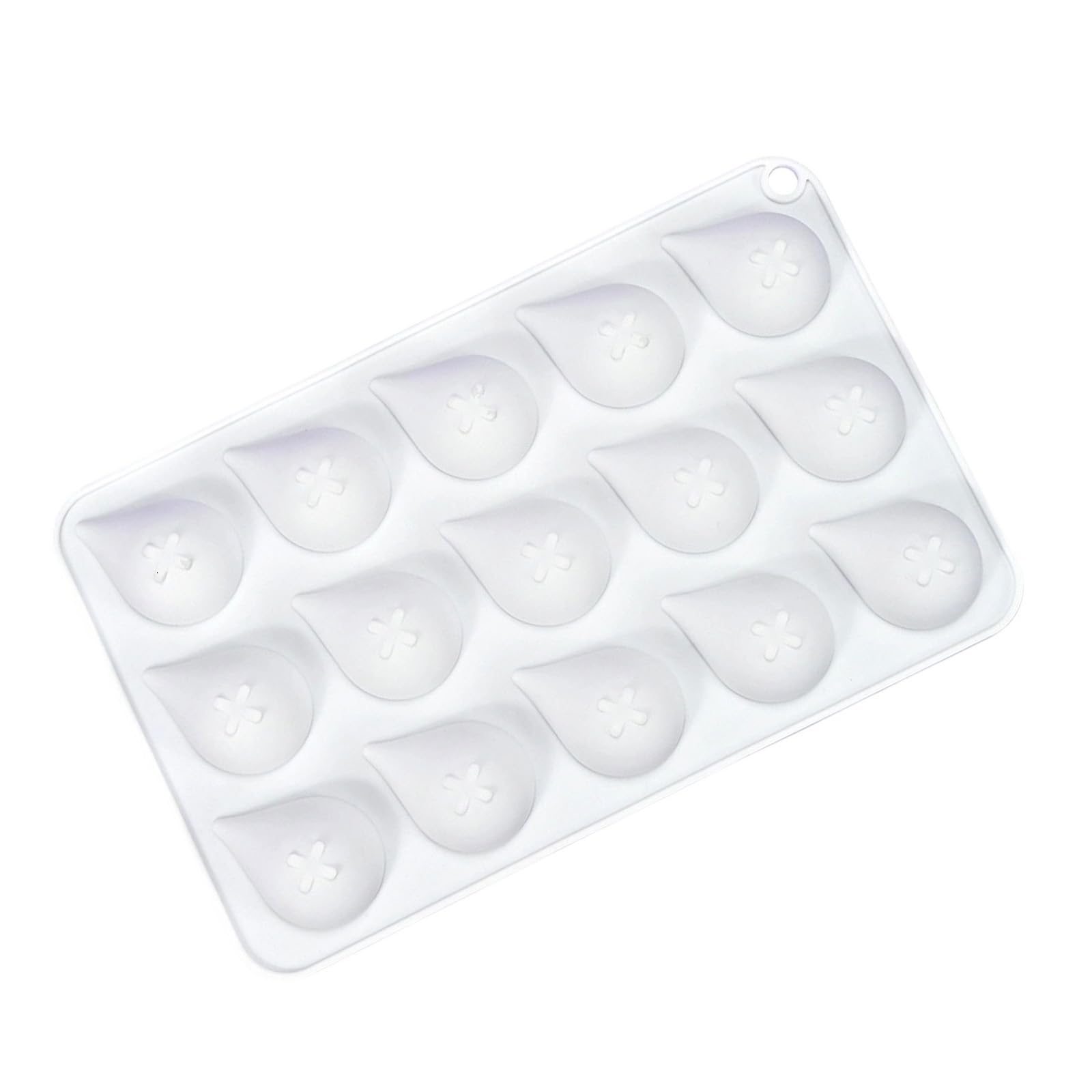 Tsophreniq Food Grade Silicone Mousses Cake Mold Flexible Chocolate Baking 15 Cavity Water Dessert Baking Accessory Nonstick Candy Mold