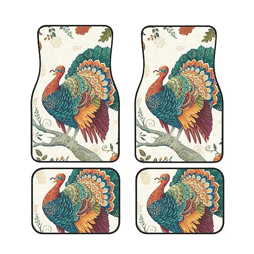 Tapis de sol voiture Turquie antidérapants quatre pièces motif traditionnel
