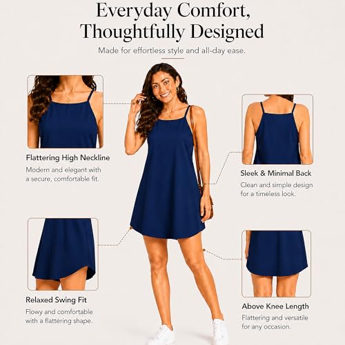 Image of Miss Lavish London Sleeveless Dresses for Women -Casual Summer Dresses with Pockets, Women's Fashion Midi Dress