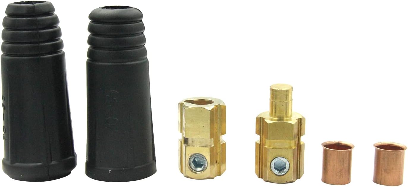 Welding Cable Joint Quick Connector Pair DINSE-Style 400Amp-500Amp (2/0-3/0) 70-95 SQ-MM 2-Set