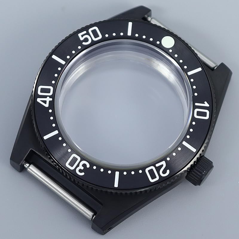40.5mm 100M Waterproof Steel Watch case Sapphire Glass Watch Parts for Seiko NH34 NH35 NH36 NH38 Movement