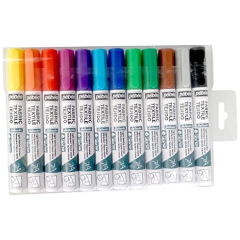 Pébéo 803511 7A Set de Opaque Surtido básico de 6 rotuladores Cover