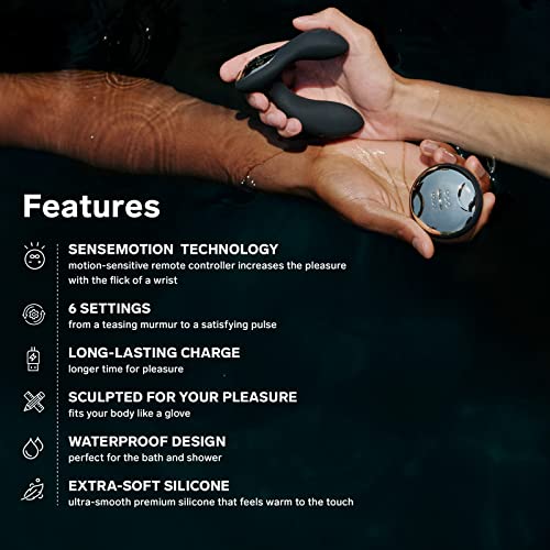 Lelo Hugo Prostate Massaging Butt Plug Sex Toy For Men Remote Controlled Vibrating Male Anal Sex Toys With Remote Control Vibrator, Blue #TOP3