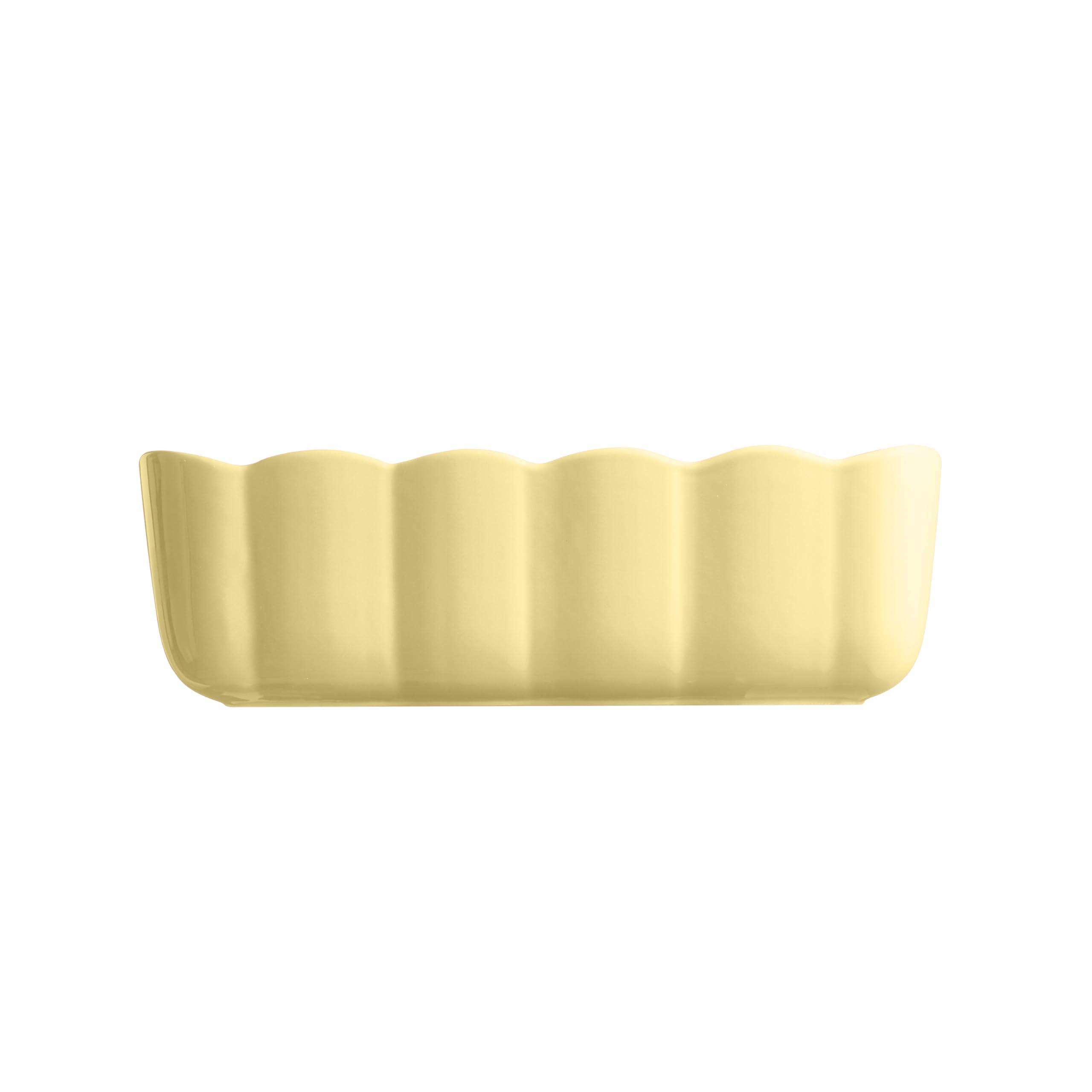 Emile Henry Moule à Cake Madeleine – Céramique Haute Résistance – Cuisson Homogène – Coloris Jaune Vanille – Fabriqué en France