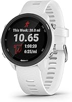 Vista 1 de Garmin Forerunner 245 Music, reloj inteligente con GPS para correr con música y dinámica avanzada, color blanco (renovado)