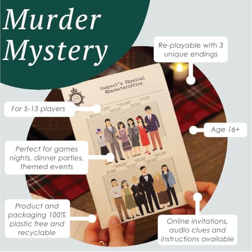 Talking Tables Murder Mystery Juego de Mesa para Adultos miniatura 3