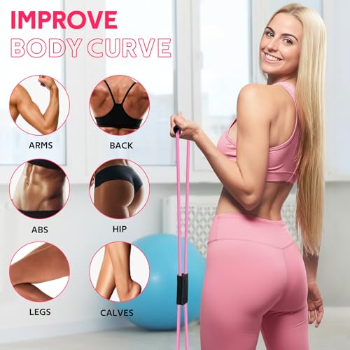 Image of WALITO Home Pilates Kit for Women,Pilates Ring Set with Magic Circle,Resistance Bands,Figure 8 Workout Bands,Mini Ball, Compact Toning Fitness Essentials Starter Set Accessories Gift
