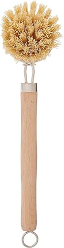 Miniatura 4 de Fox Run 74906 Cepillo natural para platos, cerdas de fibra Tampico marrón, 9 pulgadas