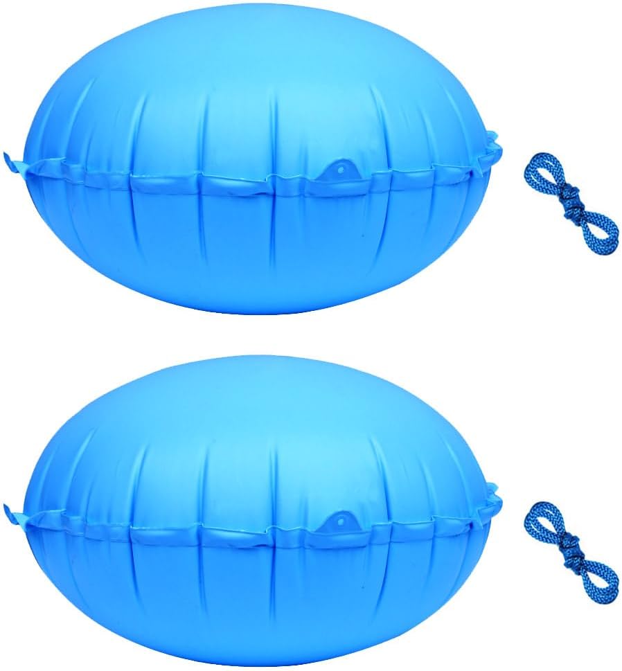 2 Pack Pool Air Pillows for Above Ground Pools, 4 Ft Winter PVC Pool Cover Air Pillow, Heavy Duty Pool Pillows Float, Inflatable Cold Resistant Swimming Pool Pillow for Closing Winter(Round)
