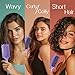 Curly Hair Brush,Curl Defining Brush for Effortlessly Defined Curls & Waves,Vented Hair Brush for Wet & Dry Hair,Women and Men,Reduces Frizz (Purple)