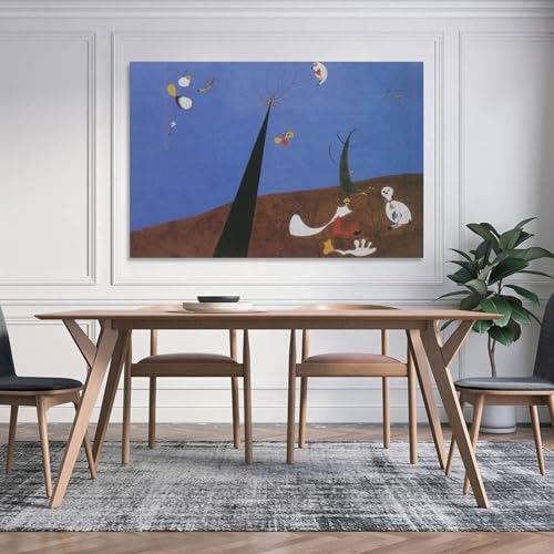 Toile Joan Miró Conversations avec insectes tableau moderne mural 60x90 - 5