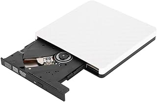 Heayzoki External 4K-Ultra HD BD Player, USB3.0 External DVD Writer Recorder 3.0 Optical Drive Computer Accessories, External 4K-Ultra HD BD Playerfor XP/WIN7/WIN8(White)