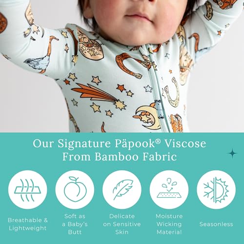Image of Posh Peanut Convertible Baby Sleepers - Footless Baby Pajamas with 2 Way Zipper for Easy Diaper Changes