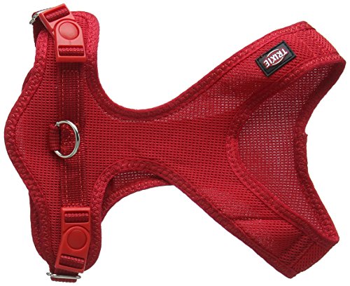 Trixie Soft Dog Harness, 30 - 45 cm x 15 mm, Red, 30-45 cm/15 mm (Pack of 1)