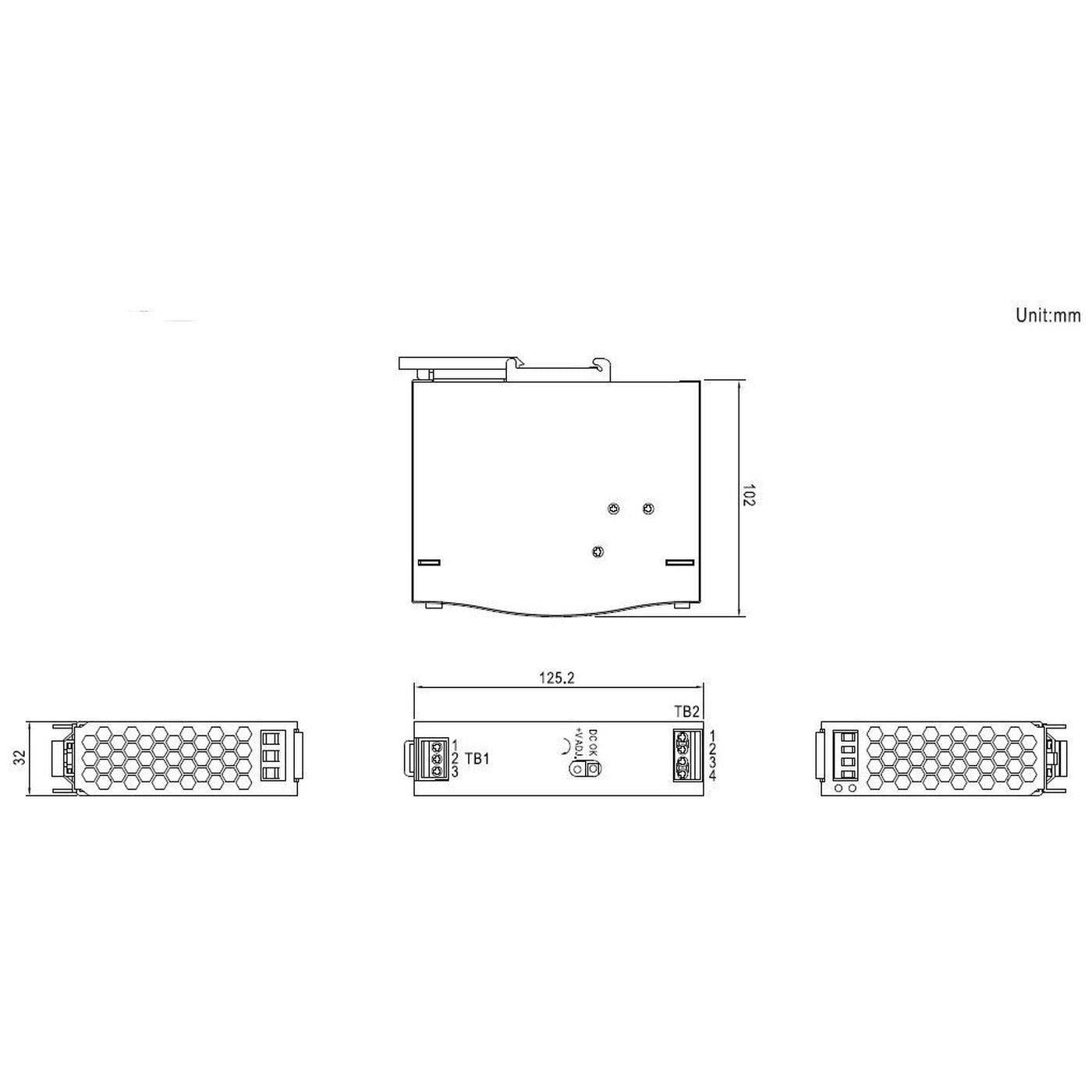 MEAN WELL SDR-75-12 75W 12V 6,3A Hutschienen Netzteil DIN-Rail