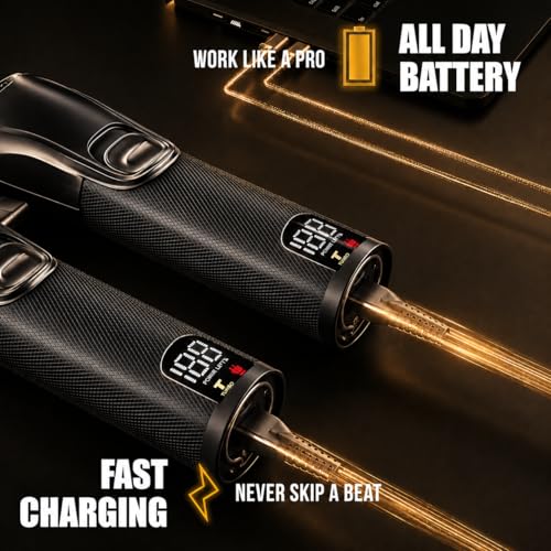 Novah® Professional Hair Clippers for Men, Professional Barber Clippers and Trimmer Set, Mens Cordless Hair Clipper for Barbers Haircut Kit Fade - Image 6