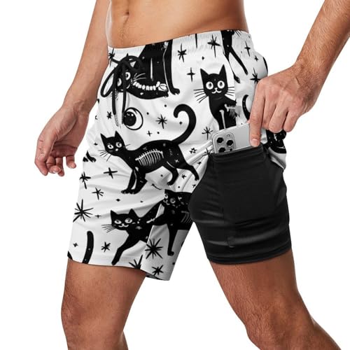 Mens Quick Dry Swim Trunks Cool Beach Shorts with Waist Drawstring for Surfing2