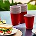 Apple Red Plastic Cups (Pack of 20) - 18 oz. - Versatile Drinkware for Indoor & Outdoor Parties, Weddings, Birthdays, Celebrations & More