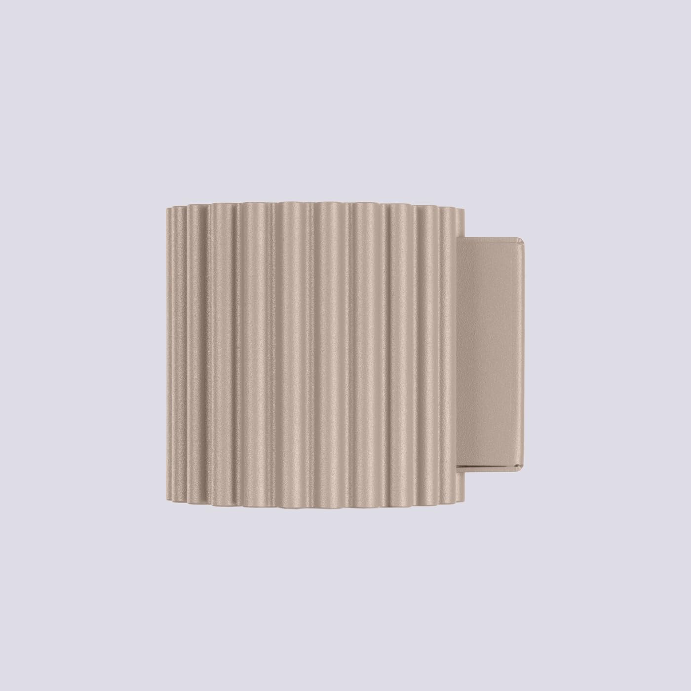 SOLLUX lighting Wandleuchte Innen - Wandlampe Aluminium - 1 Flammig - LED Lampe Glühbirne - Taupe Aura