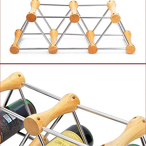 Range bouteille en bois stable et modulable pour vos verres et bouteilles - 6