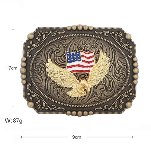 Image of Turquoise Belt Buckle for Men Western Texas Longhorn Bull Rodeo Belt Buckle American Cowboy Chic Gift