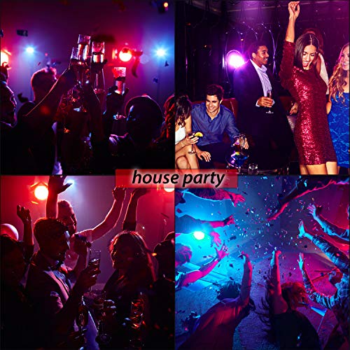 36 Led Stage Lights, Aoellit Rgb Dj Lights Sound Activated Compatible With Dmx-512 & Remote Uplights For Wedding Events Party - 4 Pack #TOP6