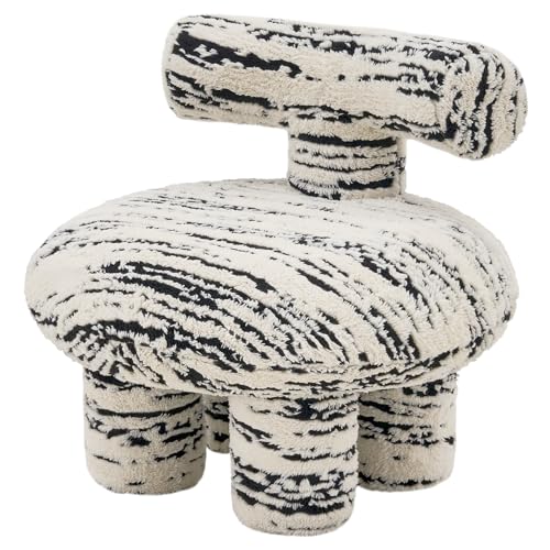 Wimarsbon Black-White Striped Ottoman
