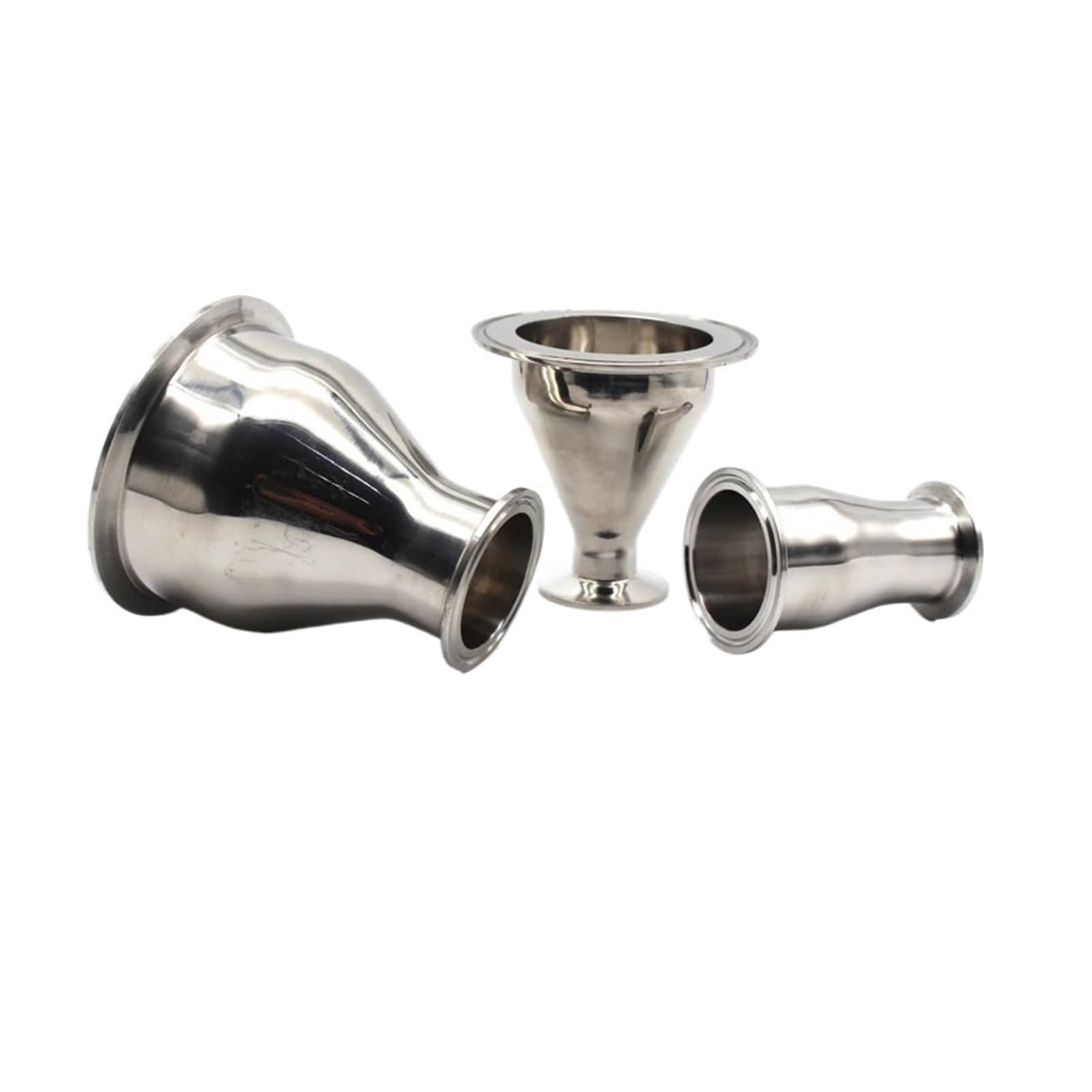 Jrxfxekw One Color 1Pc Od 19-38 Ss304 Stainless Steel Health Tri Clamp Ferrule Reducer Weld Reducer Pipe Connector Pipe Fitting Tri Clamp(38Mm To 63Mm)