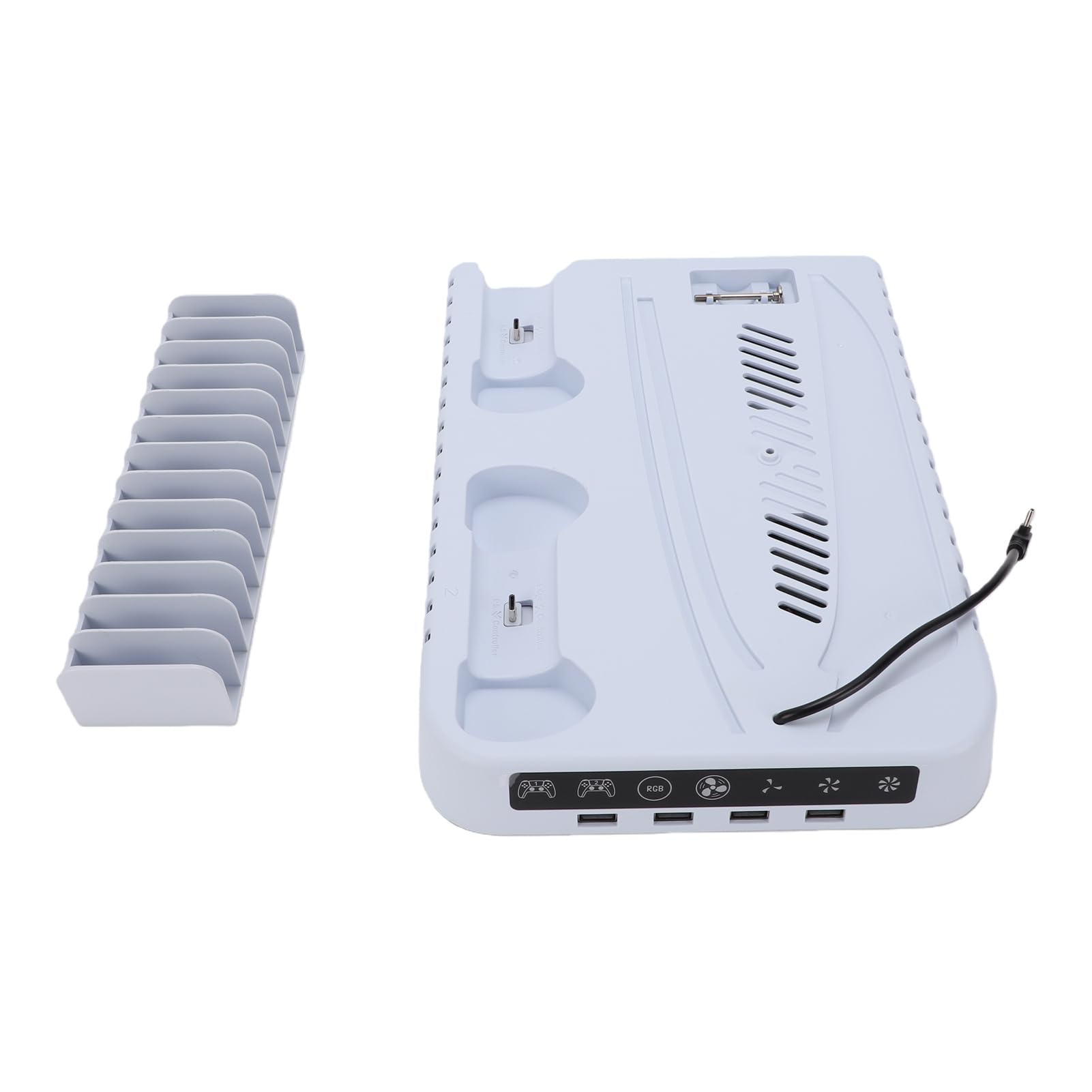 Bewinner Supporto per Console con Ventola di Raffreddamento Ad Alta velocità e Porte USB per Giocatori e Appassionati di Console in ABS Resistente