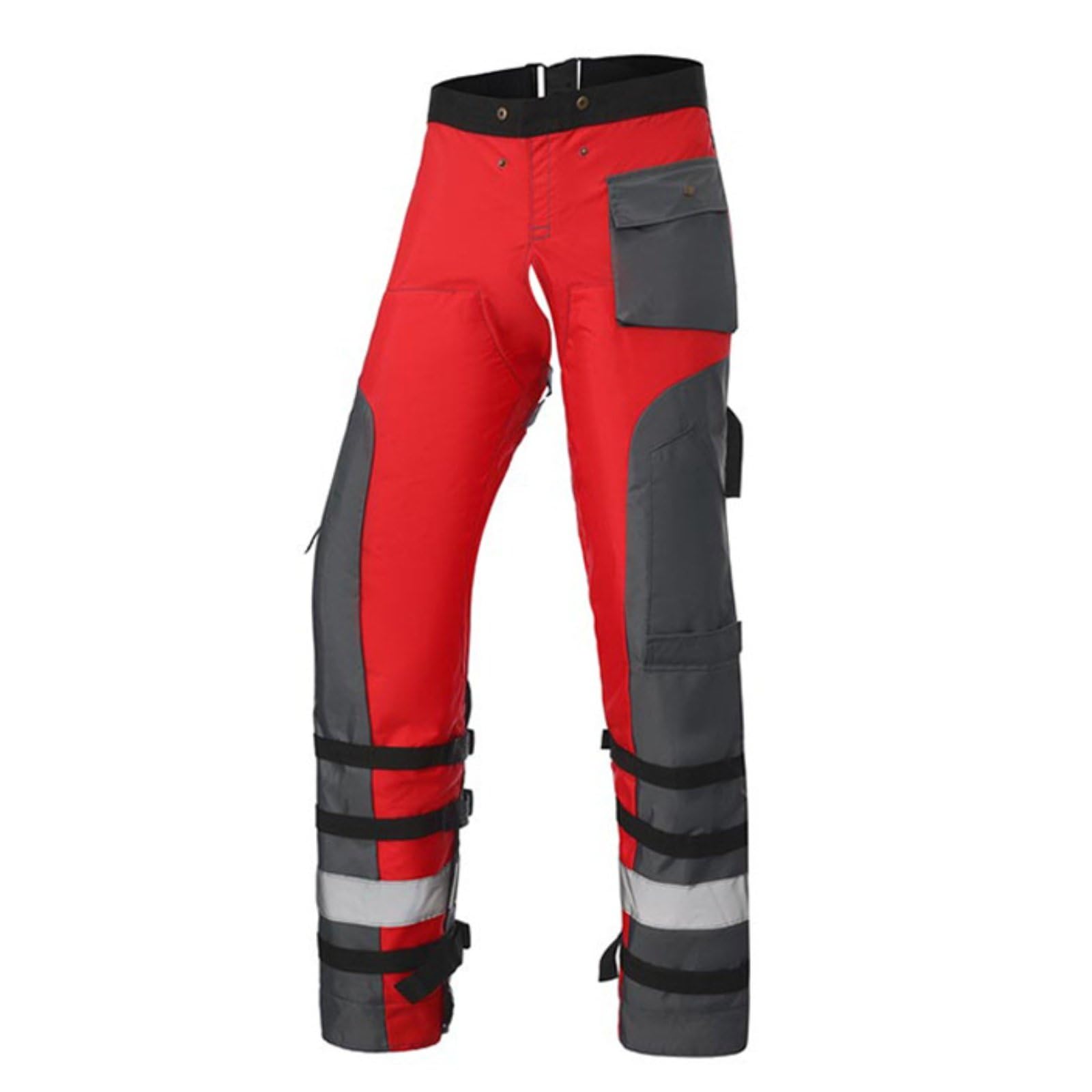 Pantaloni Antitaglio Motosega Pantaloni Protettivi Ghette da Lavoro Gambali da Taglio Apron con Strati Schermati E Elevata Visibilità in Fibre