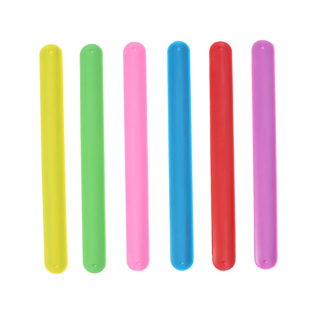 Bracelets à Claquer Arc-en-ciel pour Garçon et Filles, Lot de 24