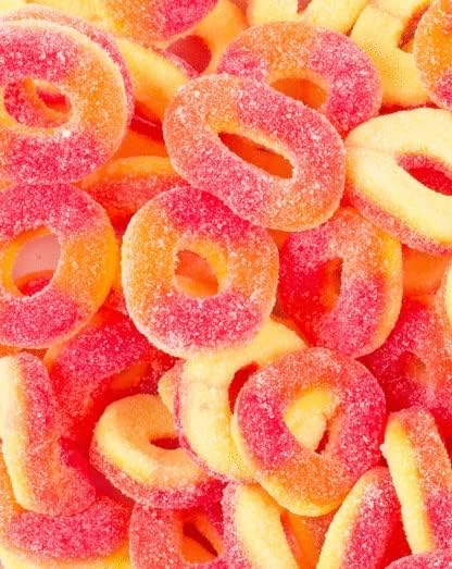 Bayside Candy Gummy Collection - Gummi Collection Gummy Peach Rings (5, Pounds)