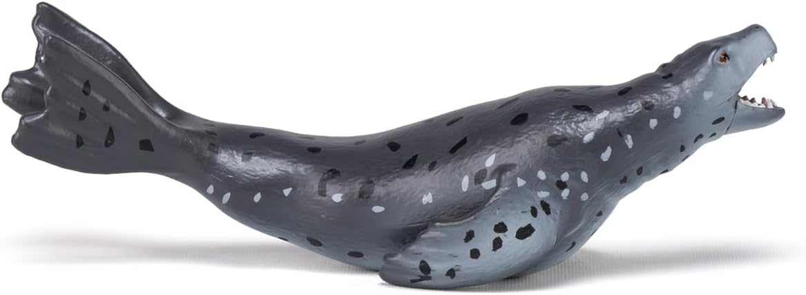 Papo - Realistic Leopard Seal Figure - Ages 3+ - Marine Life Collection - Educational Play Marine Mammals - Gift Idea Toy for Girls and Boys