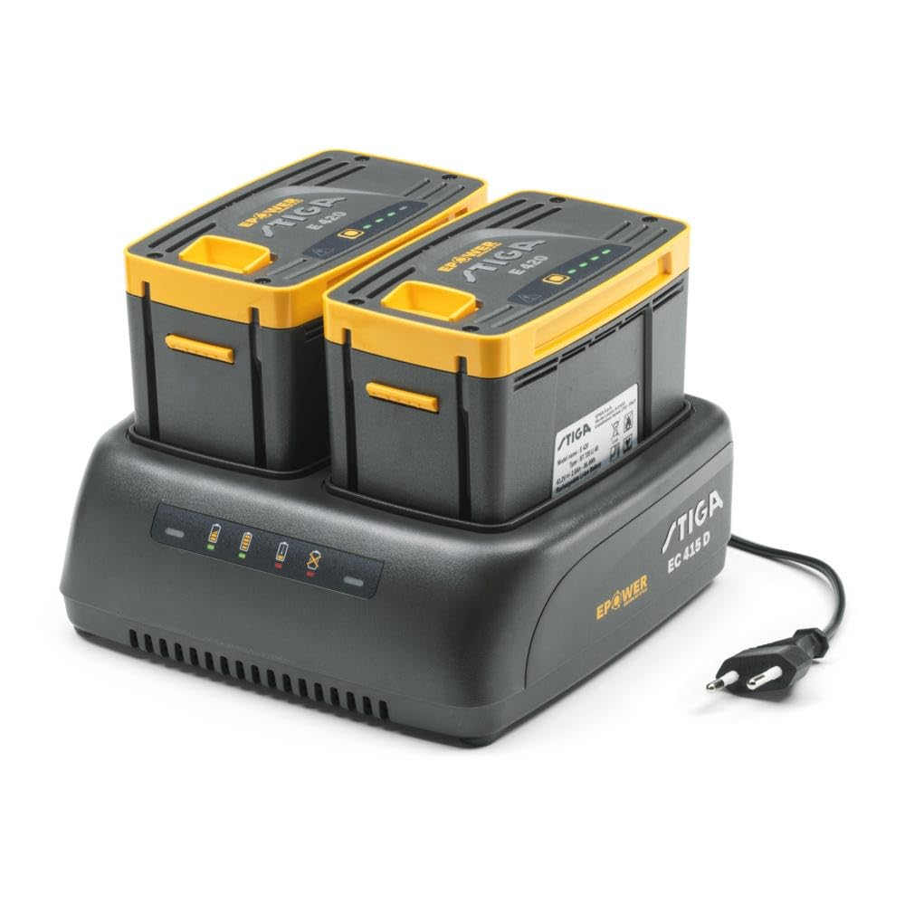 Stiga Caricabatterie doppio ePower EC 415 D 48 V 2 Ah Spina Europlug