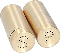 Vista 6 de Botella de condimento de sal, 2 macetas de condimentos, coctelera de acero inoxidable, contenedor de cocina, 1.5 x 1.5 x 3.4 pulgadas, 6.8 onzas