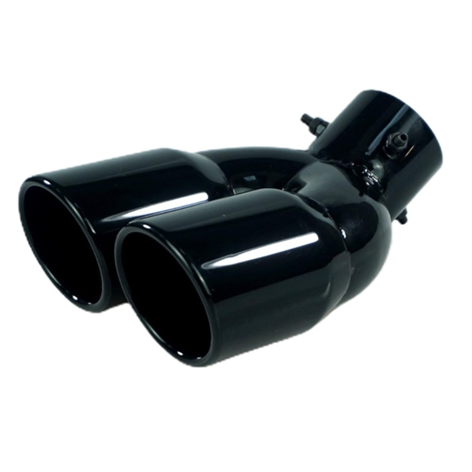 CLOXKS Cubierta Tubo Escape Automóvil Silenciador De Tubo De Escape De Coche De Acero Inoxidable Tubo Trasero Accesorios De Ajuste De Tubo De Escape Doble Silenciador Punta (Tamaño : BK-C)