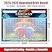 Fantasy Football Draft Board 2025-2026 Season - 5.3 x 3.7 Feet Large Board Kit - Up to 14 Teams 20 Rounds 600+ Player Stickers Include Top Rookies, Blank Lables