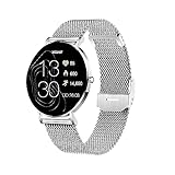 XCOAST SIONA 2 Damen Smartwatch (4,2 cm) iOS und Android, Fitness Tracker, AMOLED, 21 Sportarten, 150 watchfaces, Blutsauerstoff, ultraflach (6,9mm), wasserdicht, Puls, Blutdruck