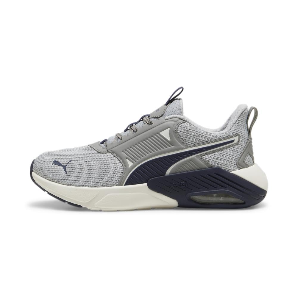 PUMA Men's X-Cell Nova Sneaker 40.5 EU Cool Light Gray-puma Navy-frosted Ivory