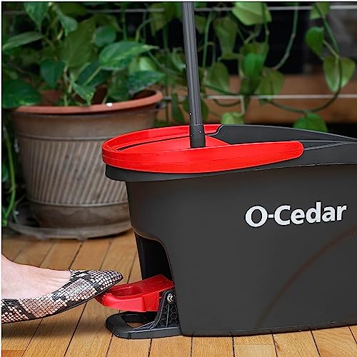 O-Cedar EasyWring Microfiber Spin Mop and Bucket Cleaning System - Image 3